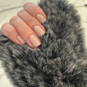 NEW Faux Fur Knitted Fingerless Mittens Neiman Marcus